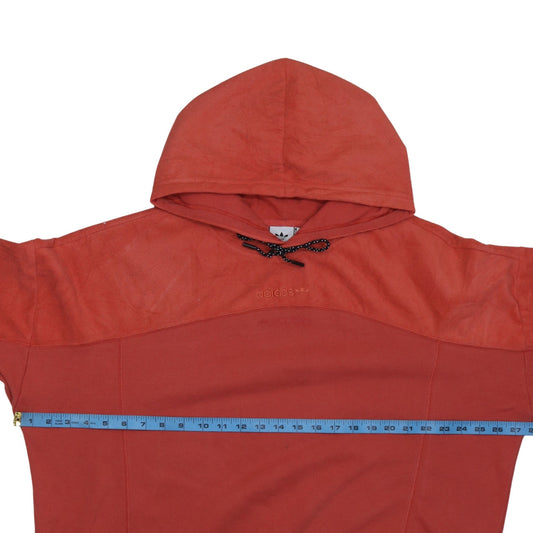 Adidas Womens Orange Hooded Pullover Sweatshirt Size 22 XL