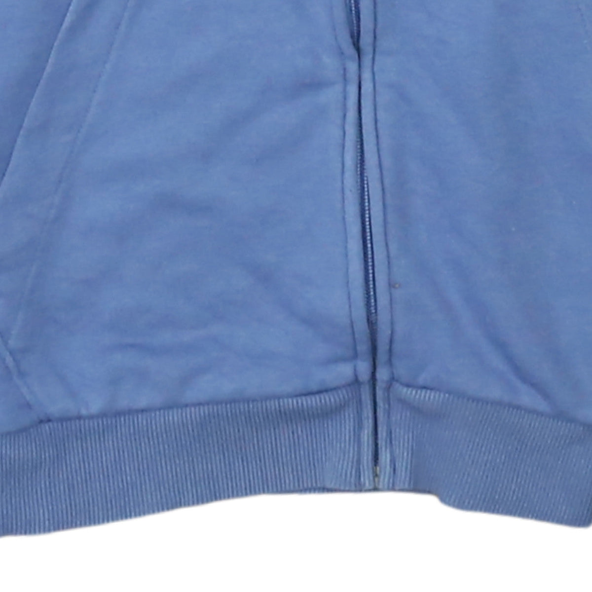 Additional view of Adidas Men's Blue Full Zip Hoodie, size S, Regular Fit Sportswear