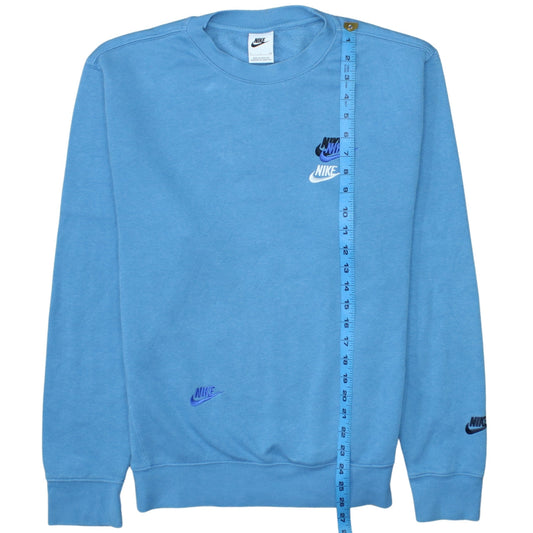 Nike Men's Blue Small Pullover Crew Neck Sweatshirt