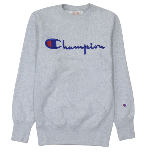 Champion Men's Grey Small Pullover Reverse Weave Sweatshirt