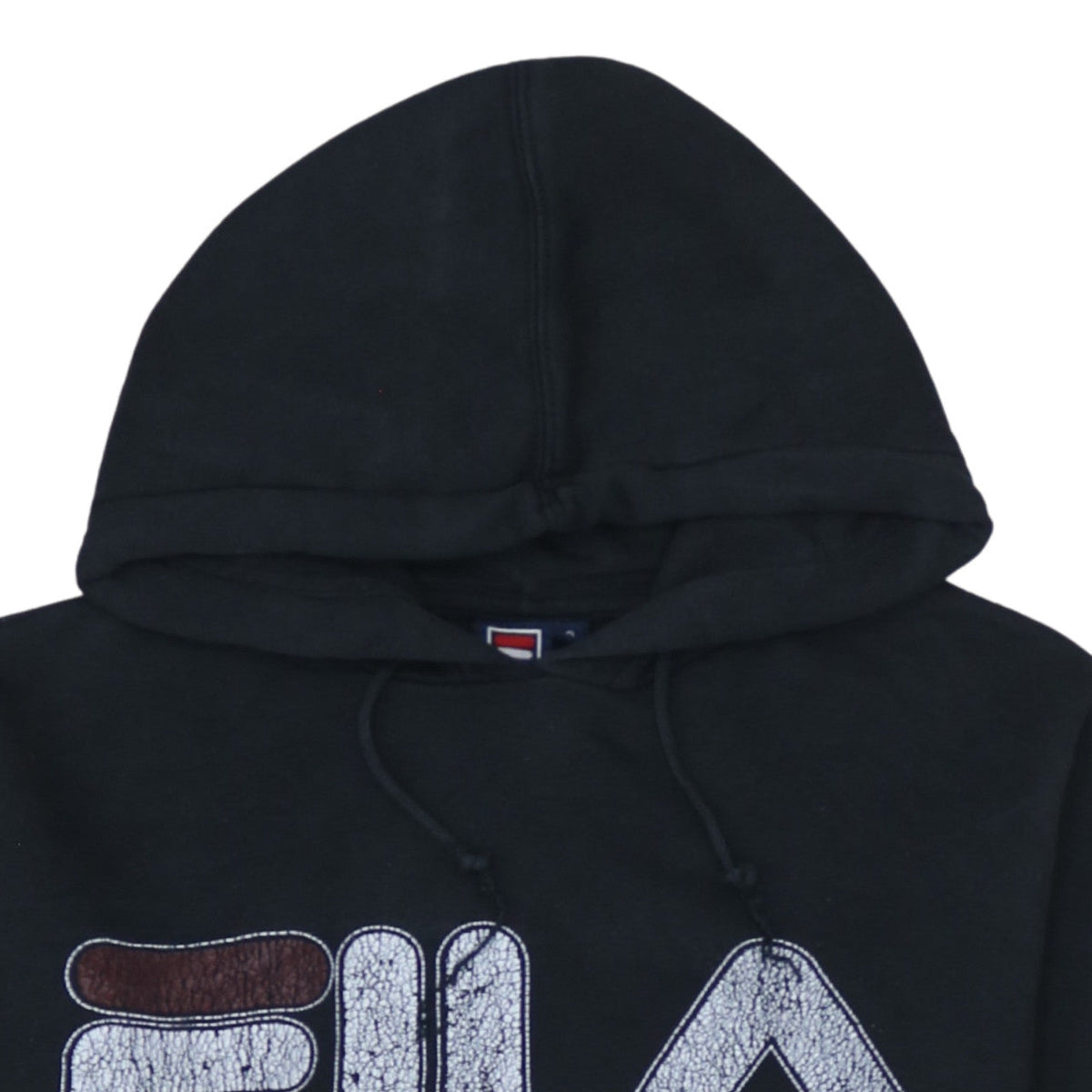 Additional view of Fila Men's Black Pullover Hoodie Small Logo Fleece Sweatshirt