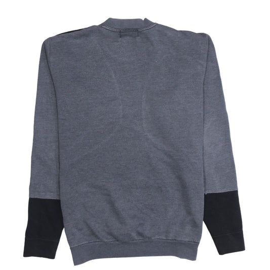Nike Men's Grey Black Logo Crew Neck Pullover Sweatshirt 2XL