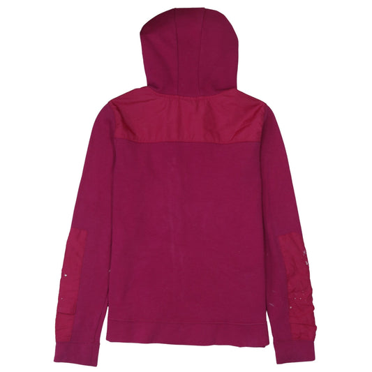 Nike Women's Pink Full Zip Hoodie Sweatshirt Size S Cotton Blend