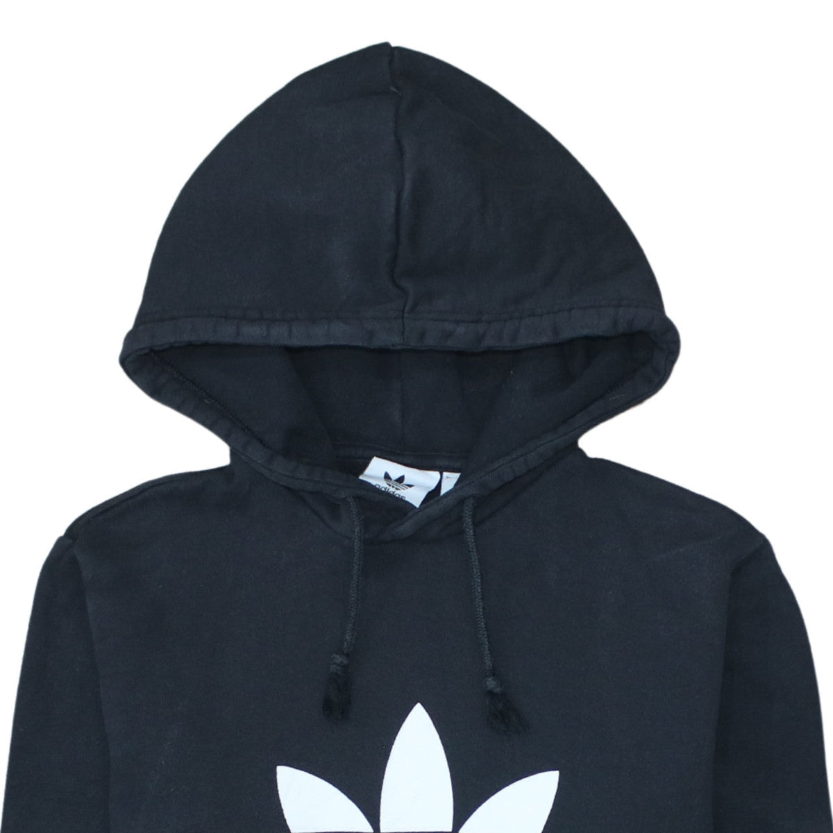 Additional view of adidas Men’s Black Pullover Hoodie S Trefoil Graphic Fleece