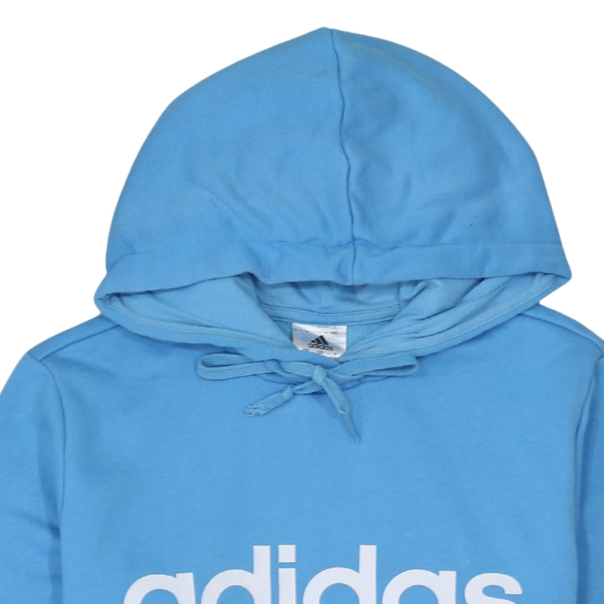 Additional view of Adidas Women Blue Pullover Hoodie Logo Print, size 12-14