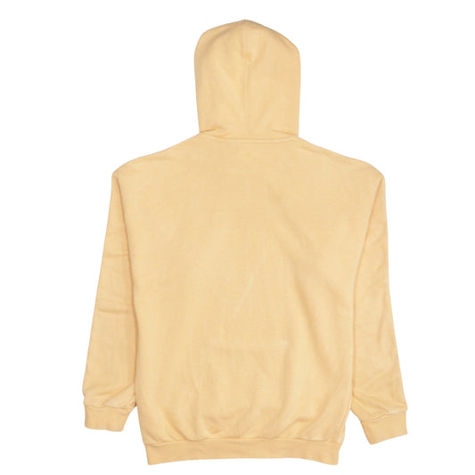 Adidas Womens Yellow Pullover Hoodie Size 4 UK with White Stripes