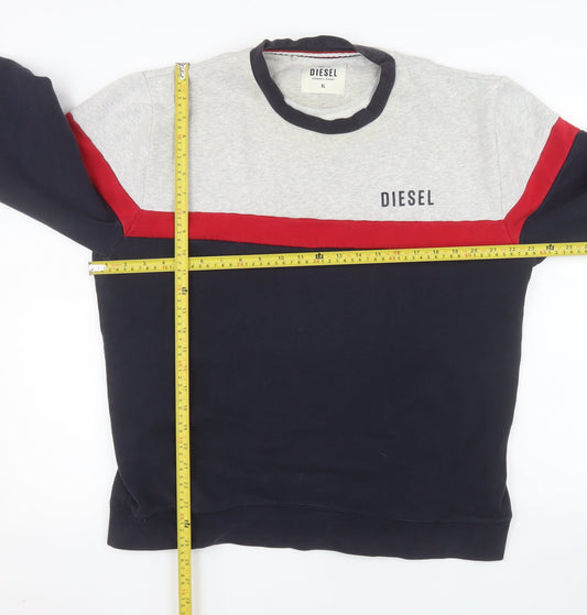 Diesel Men's Multicoloured XL Pullover Sweatshirt Crew Neck