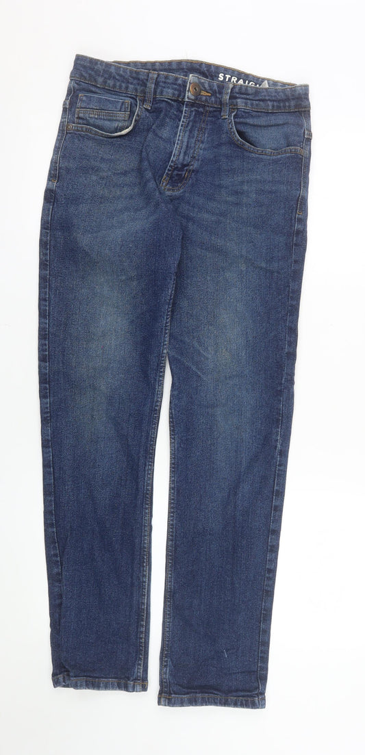 Additional front view of Dunnes Men’s Blue Straight Denim Jeans 32W 32L Regular Fit