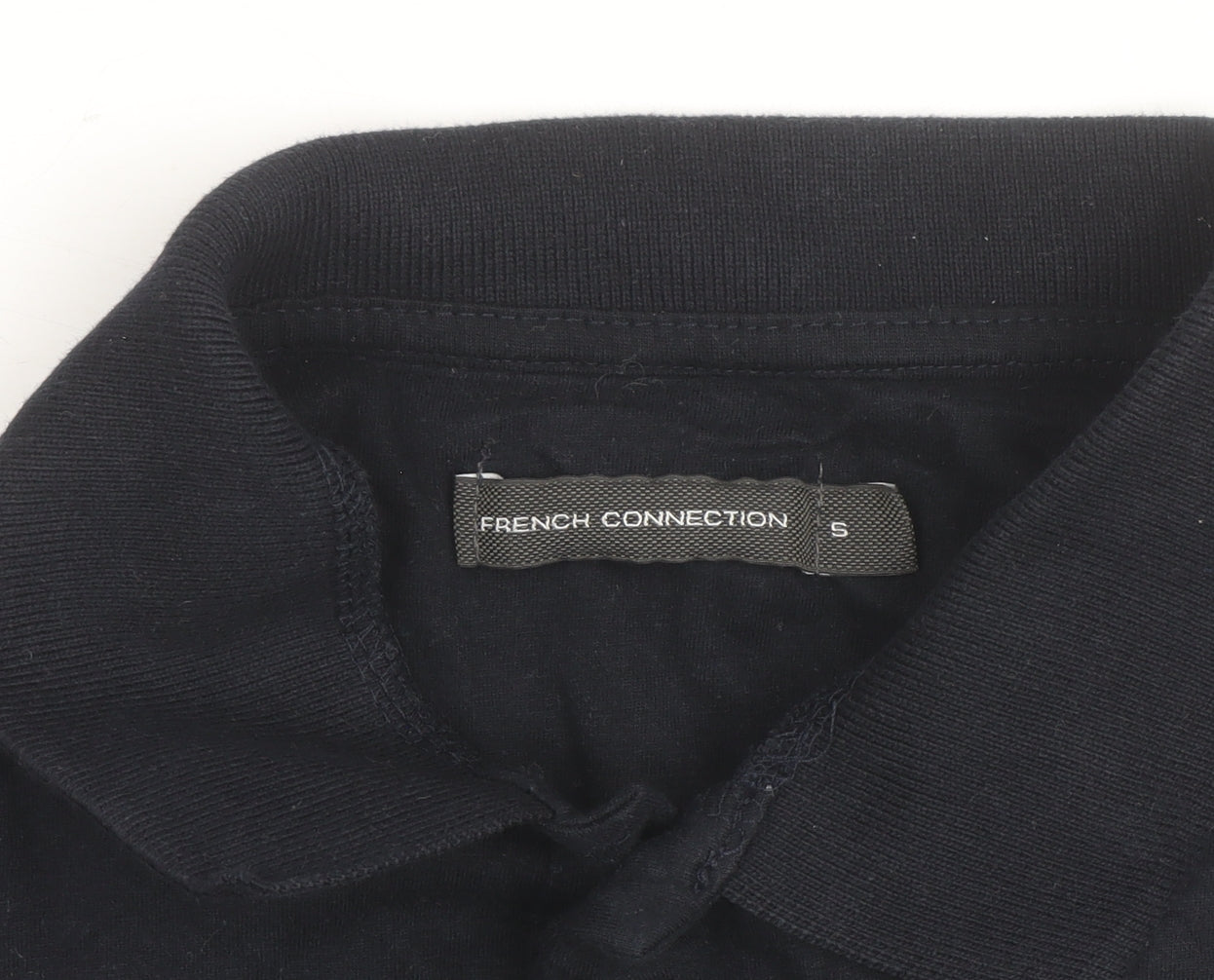 Additional view of French Connection Men's Black Cotton Polo Shirt, size S