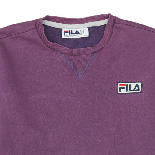Additional view of Fila Men's Purple Crew Neck Pullover Sweatshirt, size S
