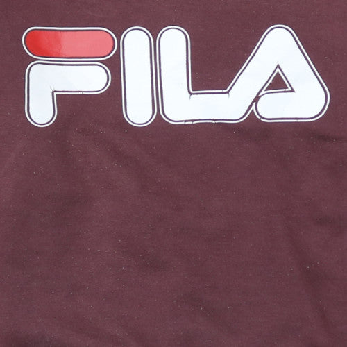 Additional view of Fila Men's Brown Logo Crew Neck Sweatshirt, size S