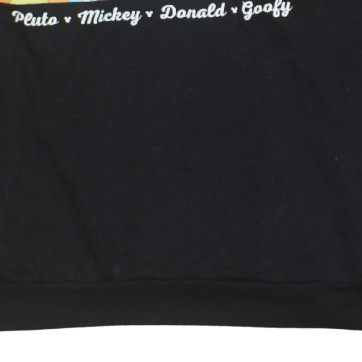 Additional view of Disney Women Black XL Sweatshirt Pluto Mickey Donald Goofy Graphic Pullover