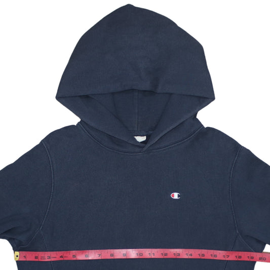 Champion Men's Blue Small Reverse Weave Pullover Hoodie