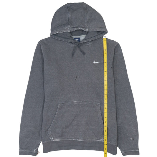 Nike Men's Grey Pullover Hoodie Large Logo Fleece Sweatshirt
