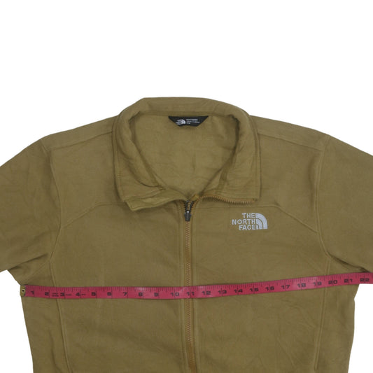 The North Face Men's Beige Fleece Full Zip Windbreaker Jacket M