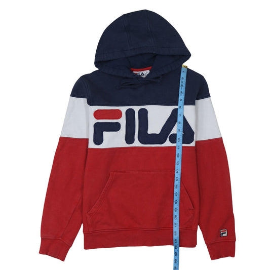 Fila Men's Multicoloured Logo Pullover Hoodie Size S