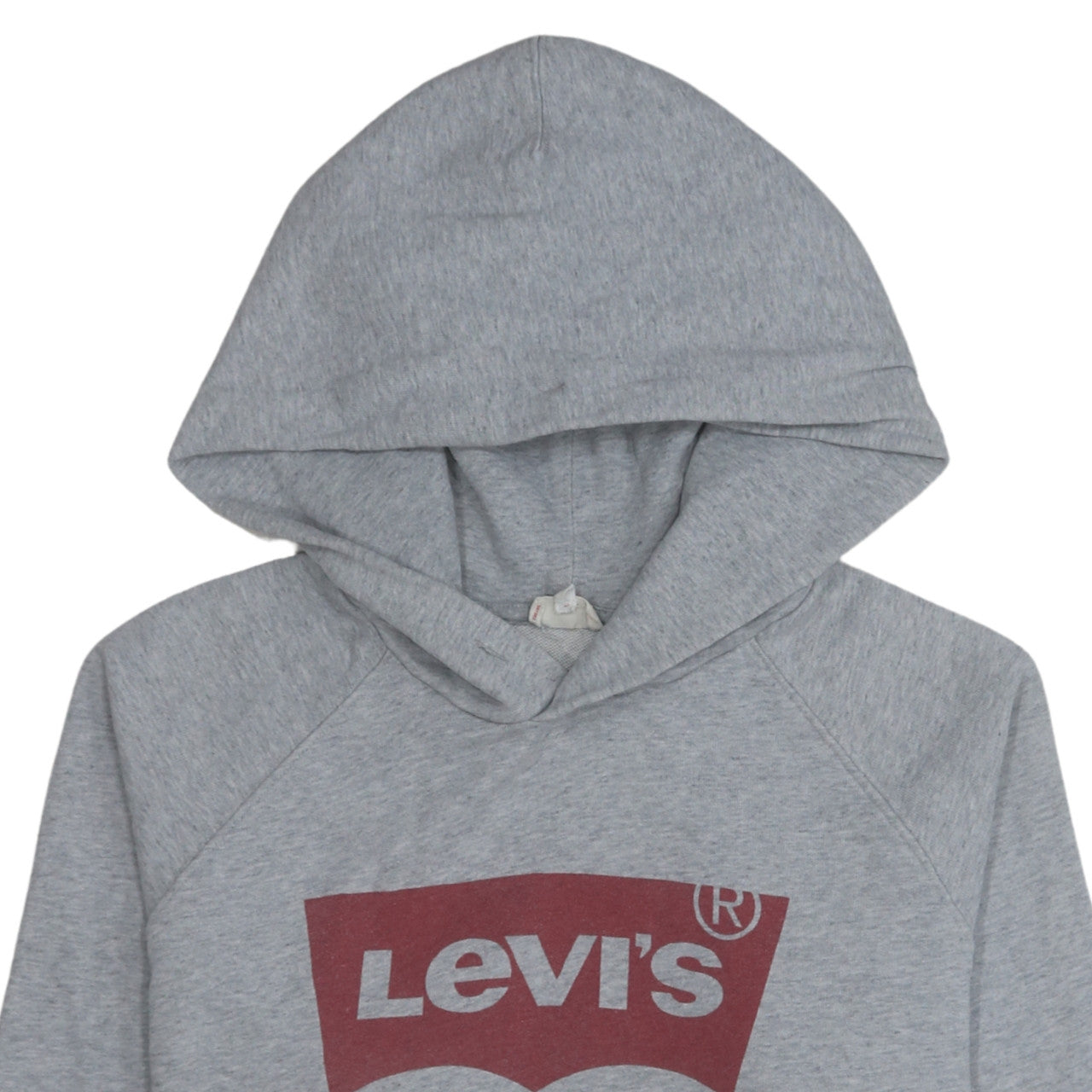 Levi's Men's Grey Pullover Hoodie M Classic Logo Fleece Sweatshirt