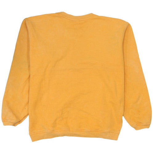 Nike Womens Yellow Crew Neck Pullover Sweatshirt M