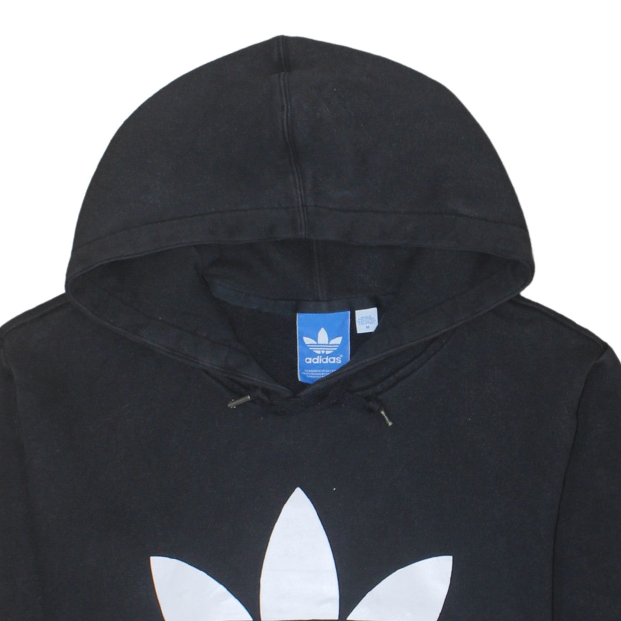 Adidas Men’s Black Pullover Hoodie Medium Logo Sportswear