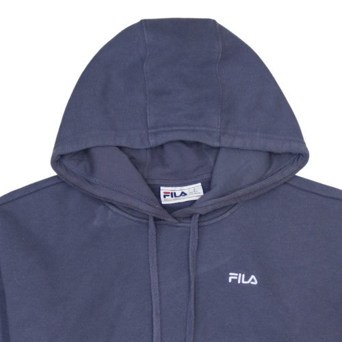 Additional view of Fila women’s blue pullover hoodie medium cotton blend drawstring casual