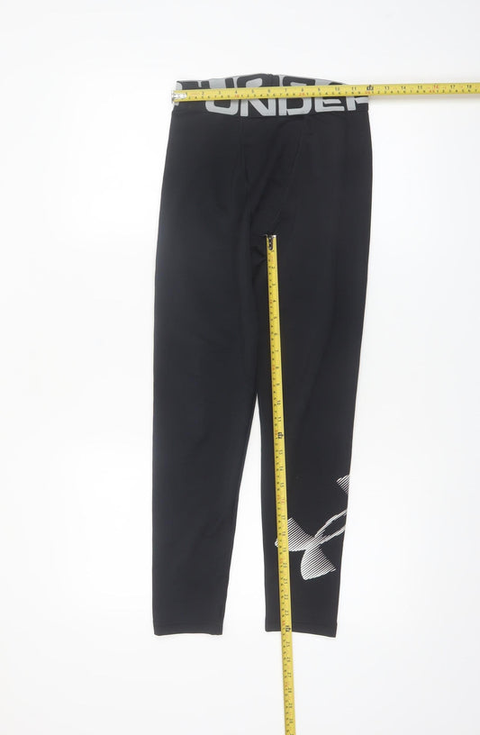 Under Armour Boys Black YLG ColdGear Compression Leggings