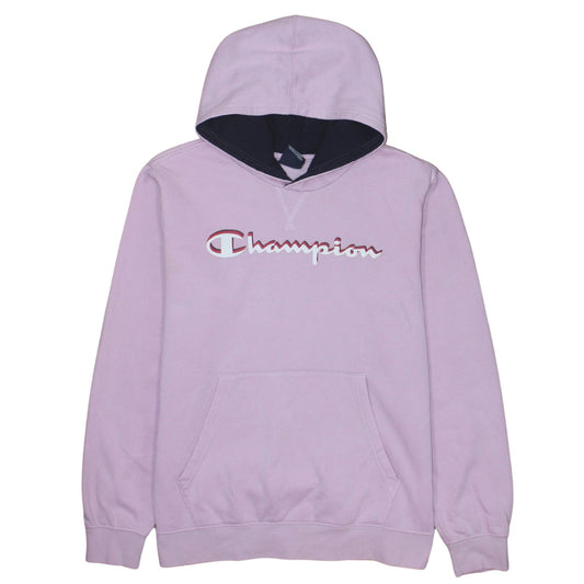 Champion Girls Pink Pullover Fleece Hoodie 15-16 Years Logo Sweatshirt