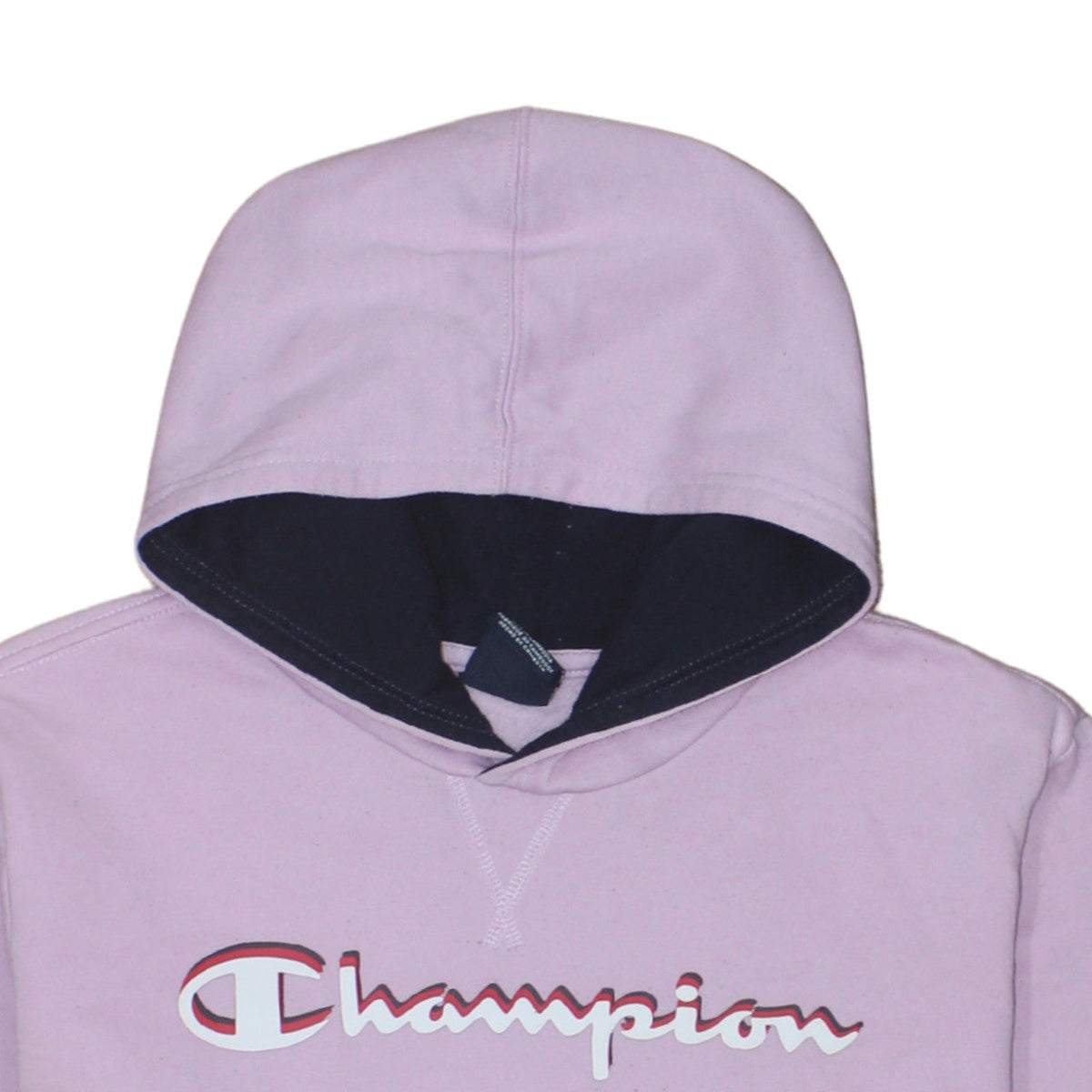 Additional view of Champion girls’ pink pullover fleece hoodie 15-16 years logo sweatshirt