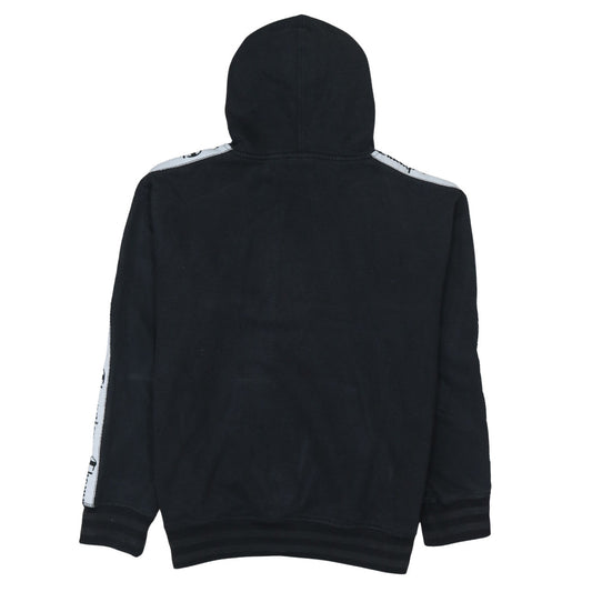 Champion Men’s Black Pullover Hoodie Medium Logo Tape Fleece