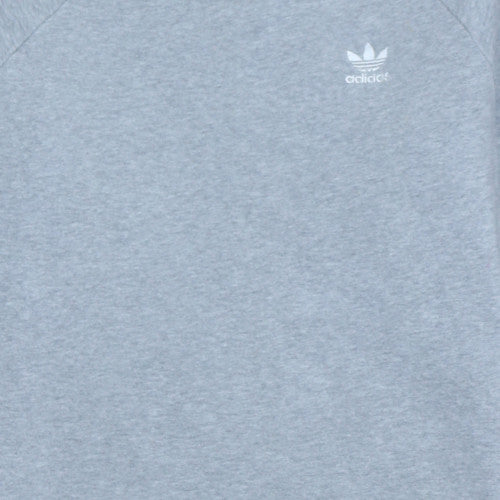 Adidas Men's Grey Crew Neck Pullover Sweatshirt Size S