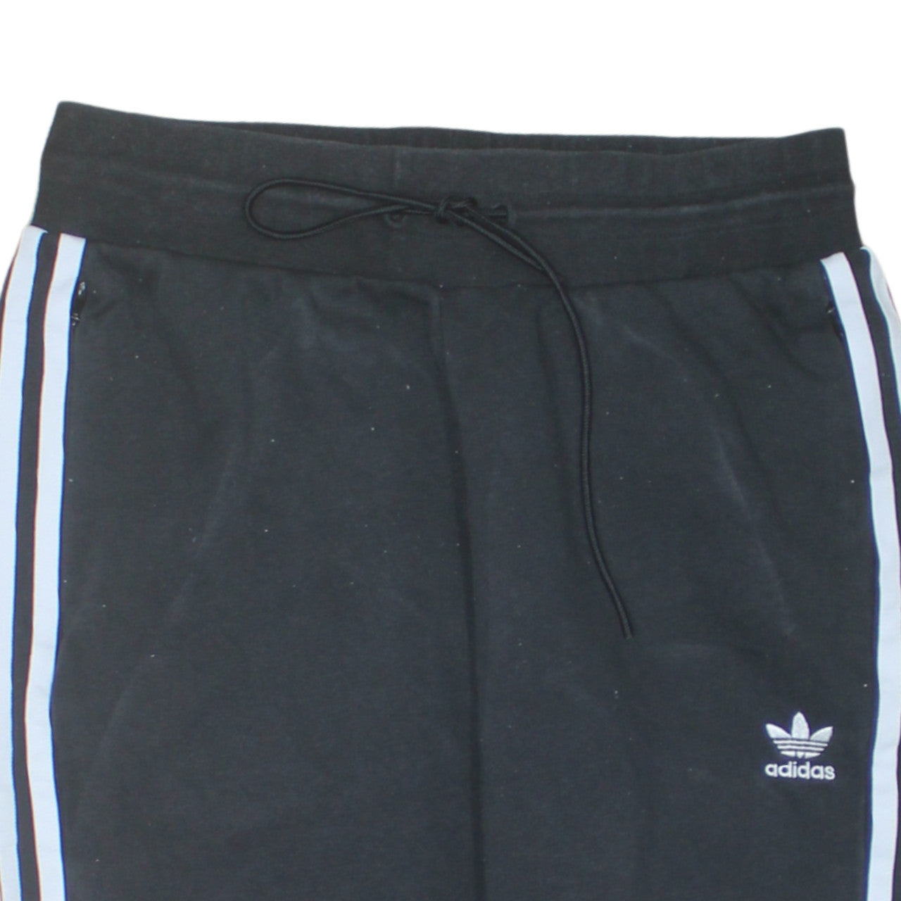Additional view of Adidas Women's Black Jogger Trousers UK 12 Elastic Waist Stripe Logo