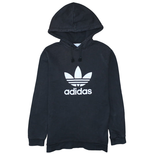Adidas Mens Black Pullover Hoodie S Sports Logo Fleece Sweatshirt
