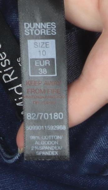Dunnes Stores Women's Blue Mid Rise Skinny Jeans Size 10