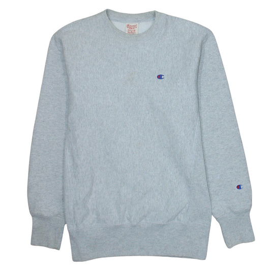Champion Men's Grey Reverse Weave Crew Neck Sweatshirt Medium