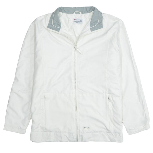 Champion Men's White Lightweight Windbreaker Jacket L