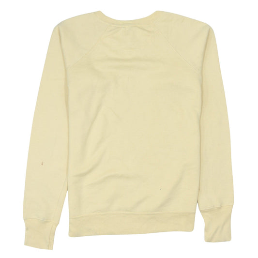 Champion Men's Beige Small Crew Neck Pullover Sweatshirt