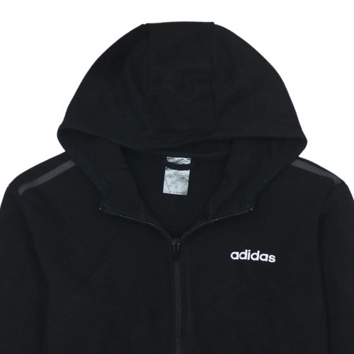 Additional view of Adidas women’s black full zip hoodie medium - casual sportswear