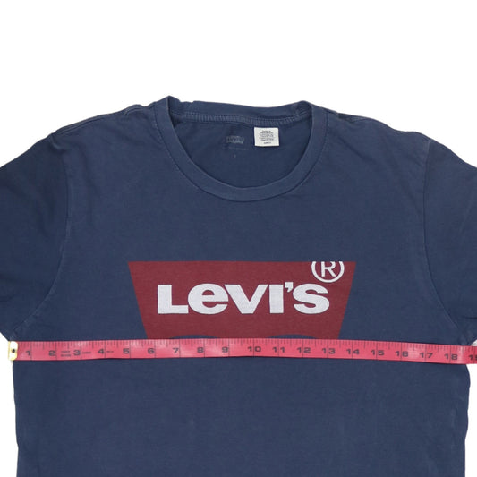 Levi's Men's Blue Graphic Logo Cotton T-Shirt Size S Regular Fit