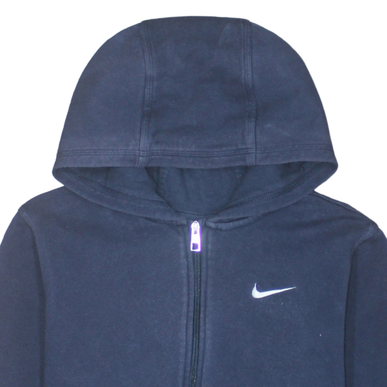 Nike Boys Navy Blue Full Zip Hoodie XL 13-15 Years Cotton Blend