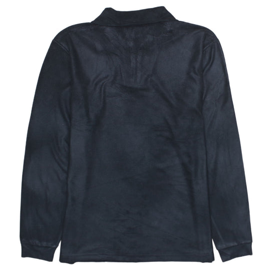 Champion Men's Black Fleece 1/4 Zip Sweatshirt L Regular Fit