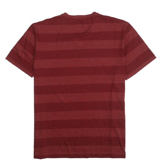 Tommy Hilfiger Men's Red Striped V-Neck Short Sleeve T-Shirt XLT