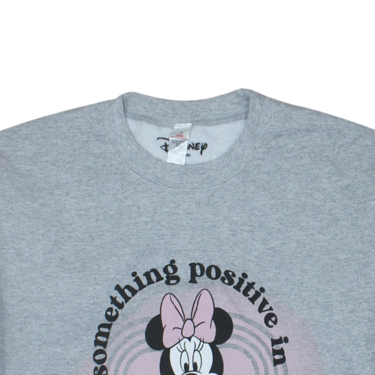 Disney x Topshop Women's Grey Minnie Mouse Pullover Sweatshirt UK 10