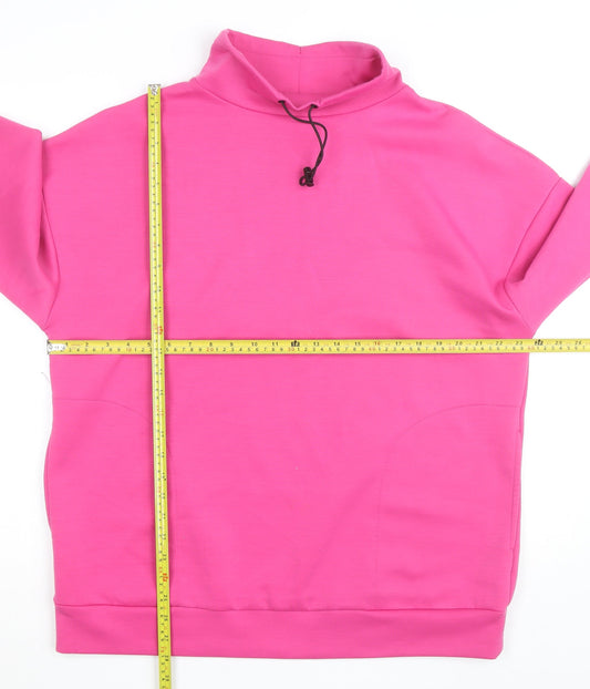 F&F Active Women’s Pink Track Jacket Size M Lightweight Stretch