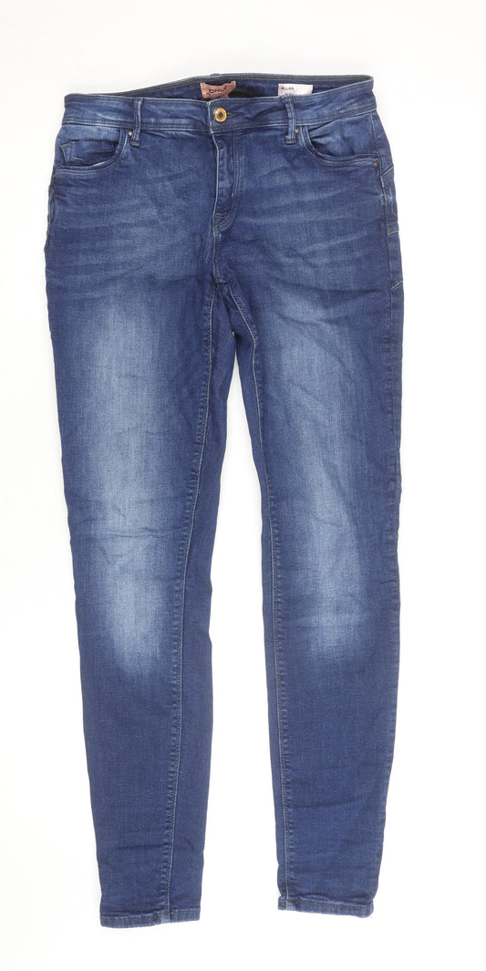 Additional front view of Only Women's Blue Regular Fit Skinny Jeans, size 14
