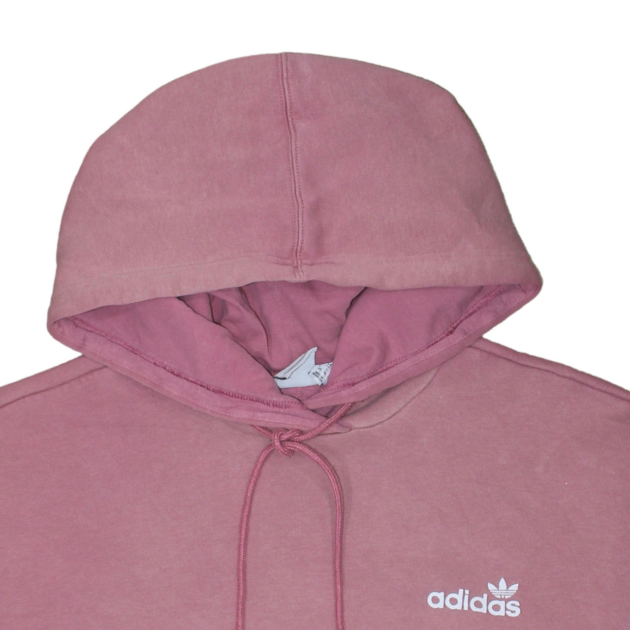 Adidas Womens Pink Pullover Hoodie Size 12 Relaxed Fit Cotton Blend