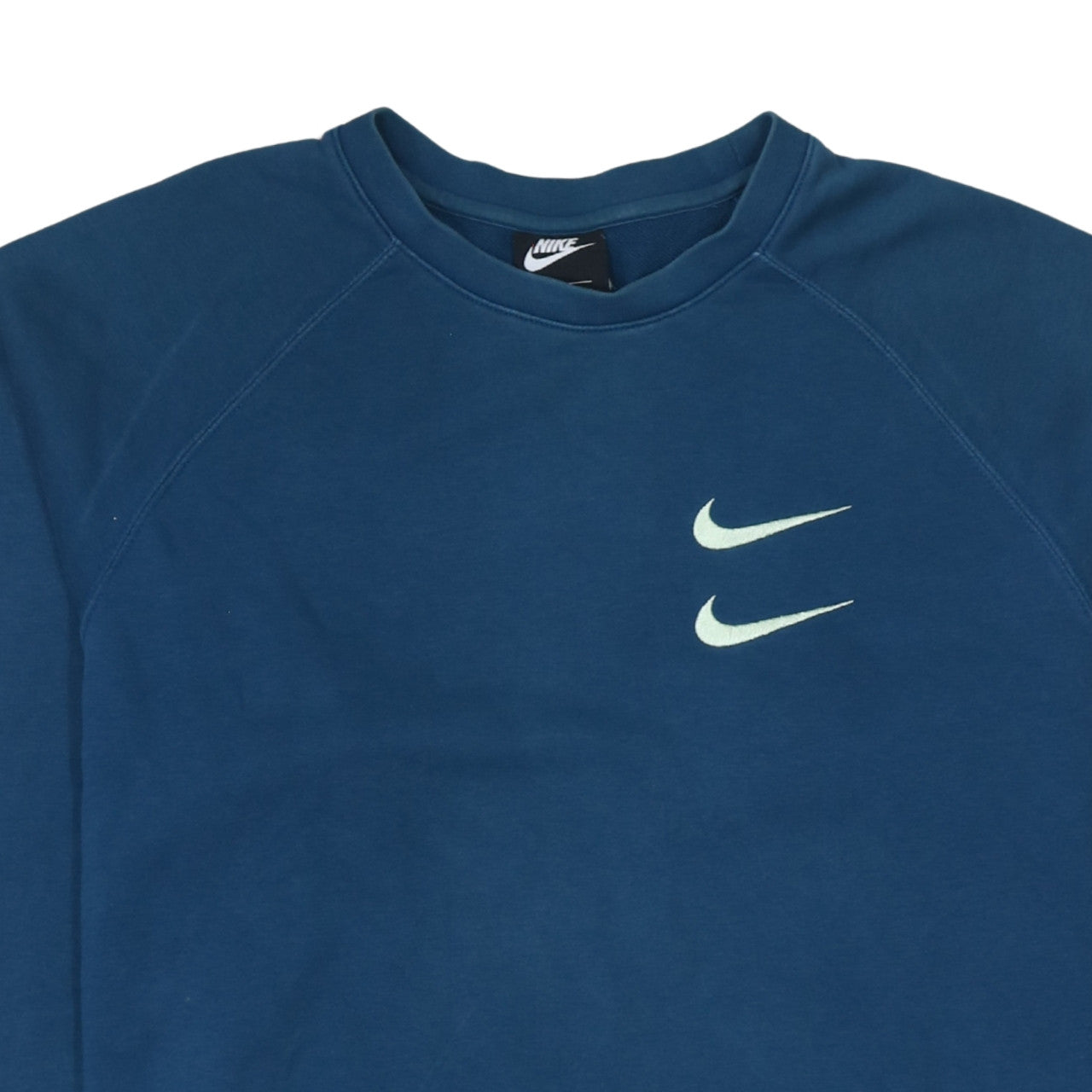 Nike Men's Blue Pullover Sweatshirt L Logo Graphic Crew Neck