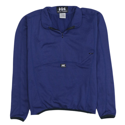 Helly Hansen Men's Blue 1/4 Zip Pullover Sweatshirt XS Outdoor Fleece