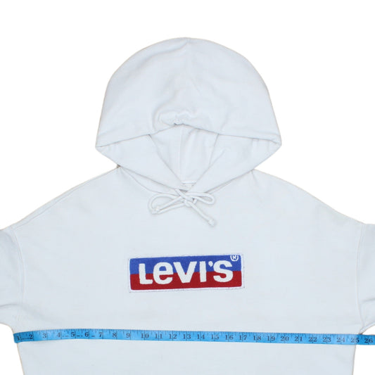 Levi's Men's White Pullover Logo Hoodie Size S Regular Fit