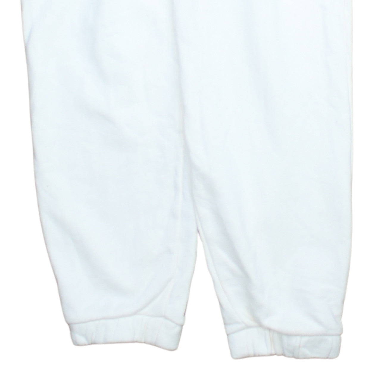 Additional view of adidas women’s white jogger trousers, size UK 12, fleece cotton blend