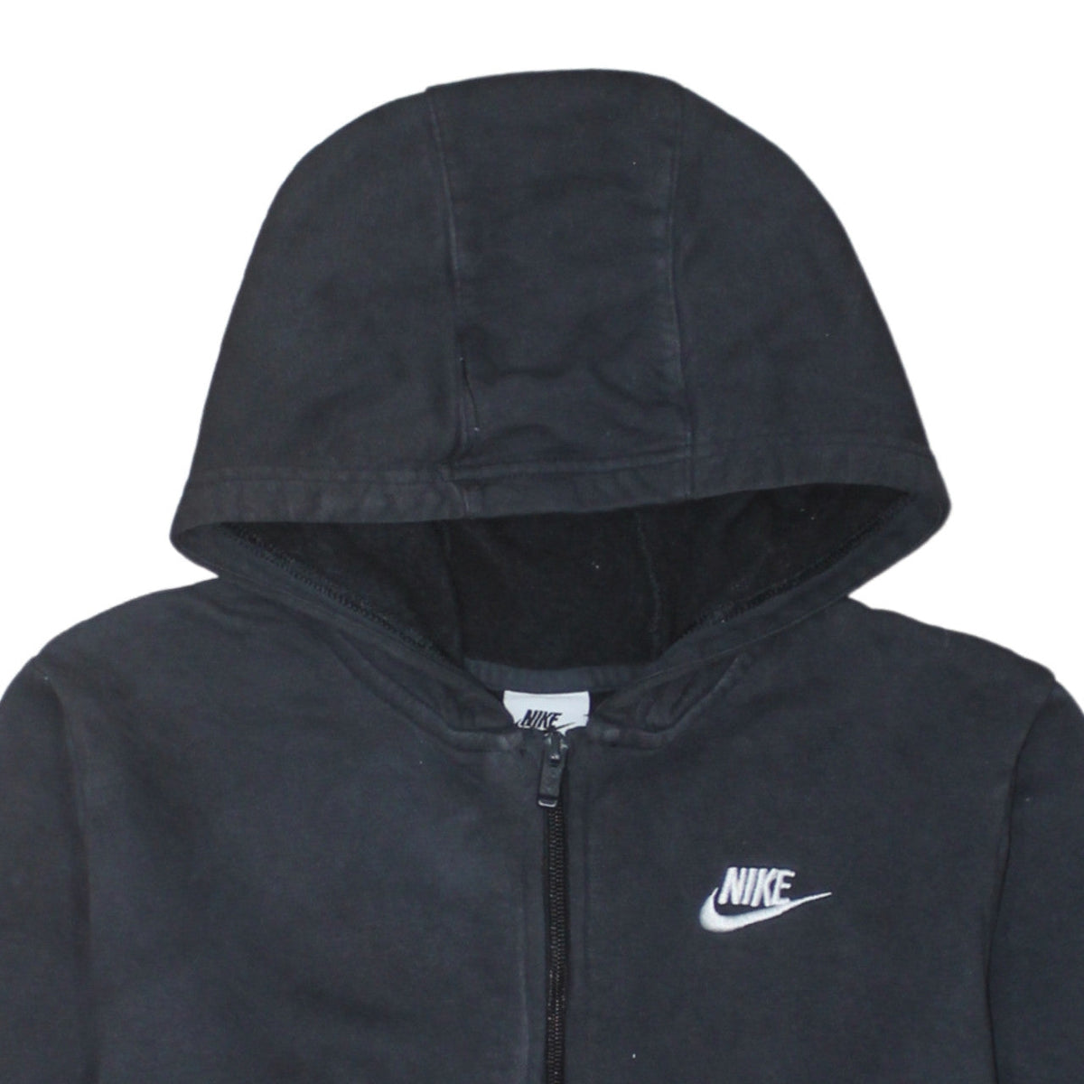 Additional view of Nike boys’ black full zip fleece hoodie xl 158-170cm lightweight hooded top