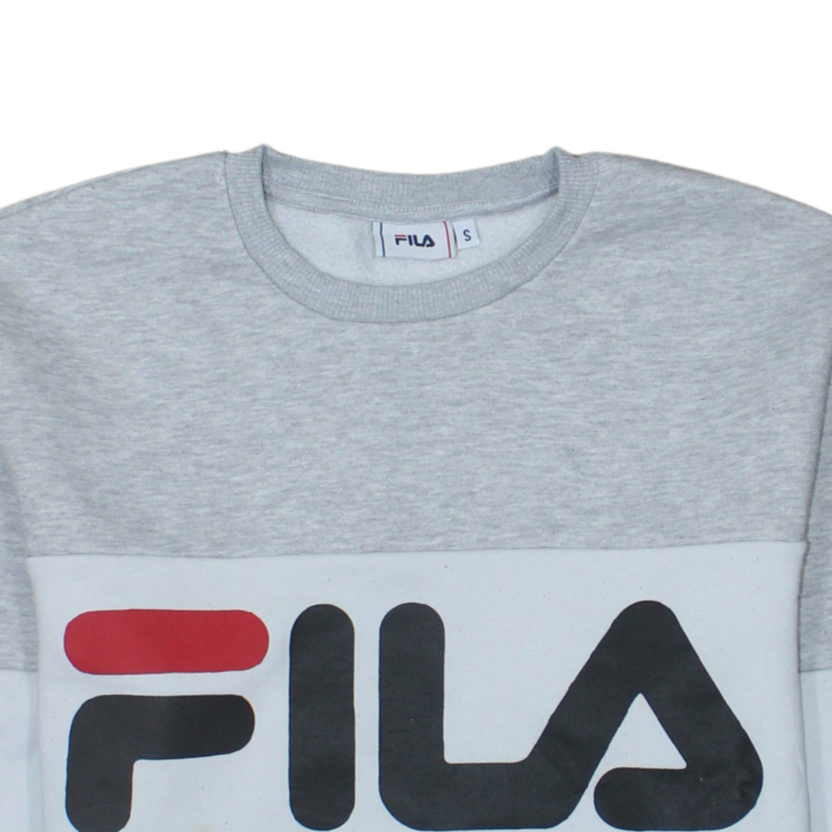 Additional view of Fila Men's Grey Crew Neck Logo Sweatshirt, size S